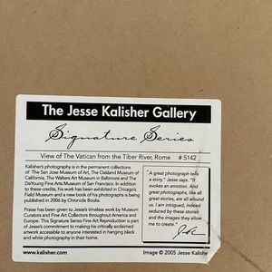 Jesse Kalisher artwork. View of The Vatican from the Tiber River, Rome #5142